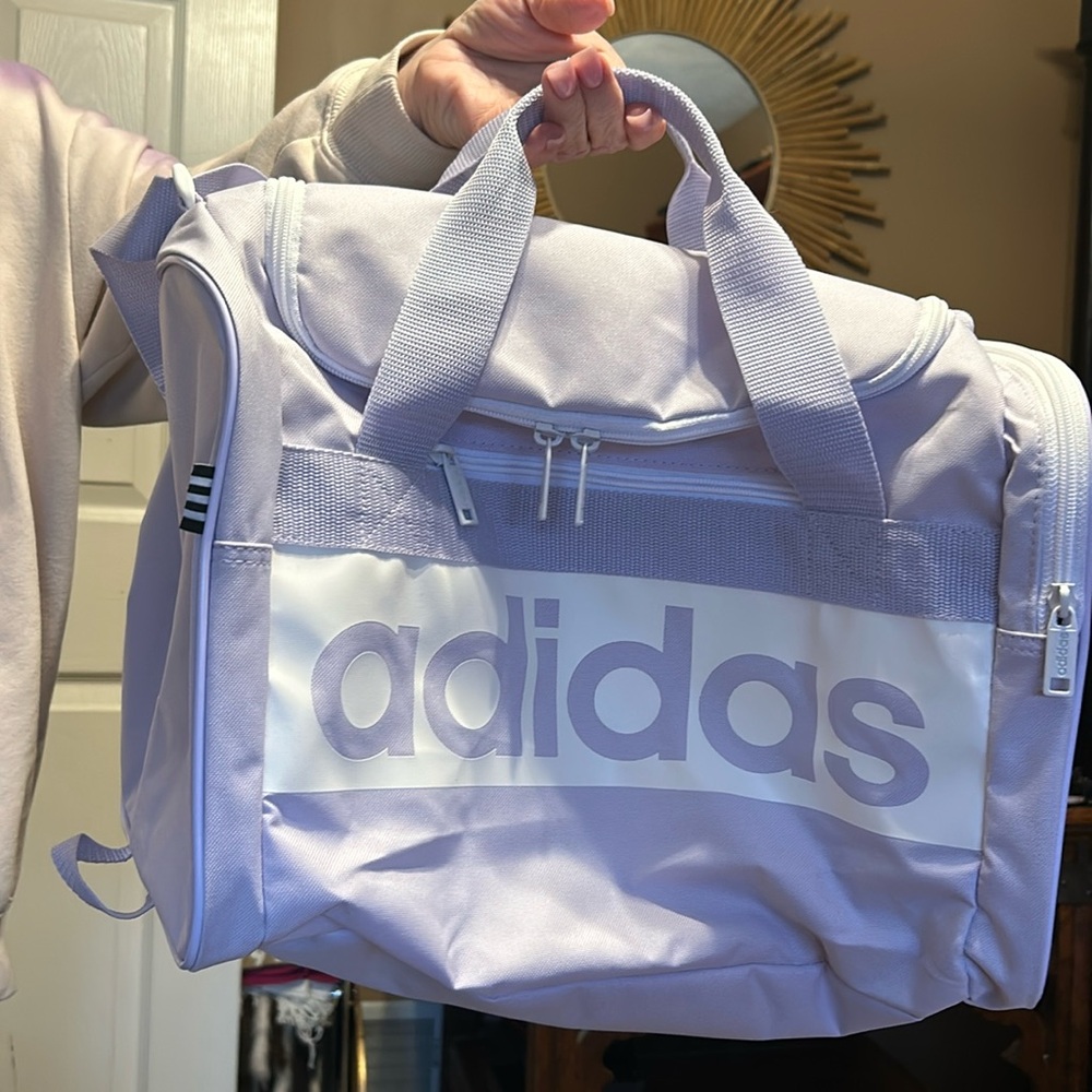 Lavender adidas gym bag